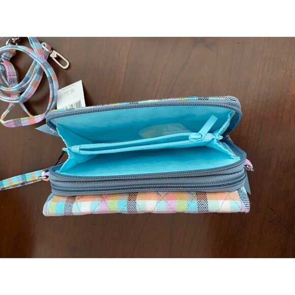 NWT Vera Bradley RFID 3 in 1 plaid crossbody/wallet - Picture 9 of 10
